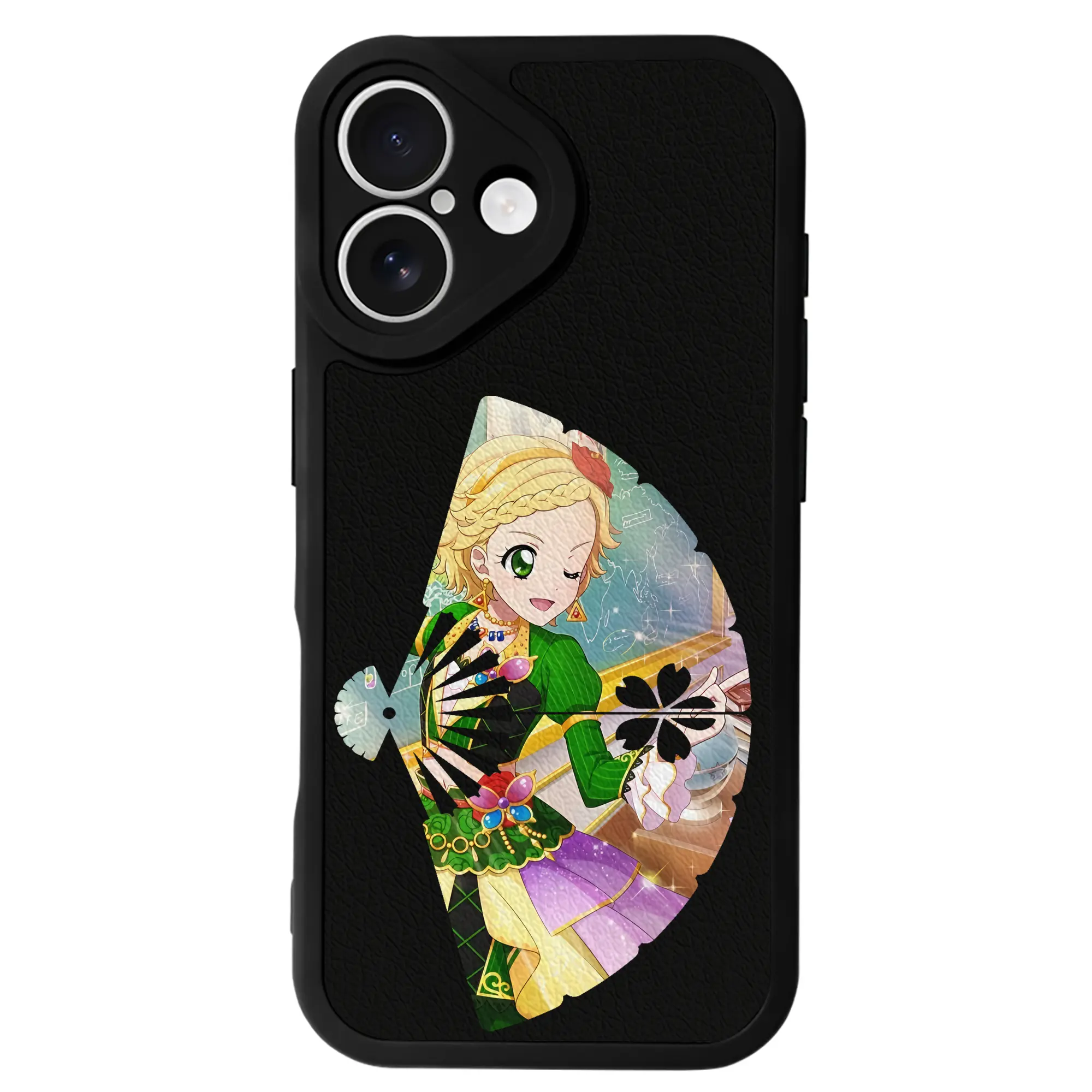 アイカツ グッズ 新条 ひなき - IPhone 16シリーズ対応 ・ シリコンスマホケース ・ レザー調 ・ 高精度フィット ・ 耐衝撃 ・ ワイヤレス充電対応 ・ 精密カット